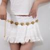 Atmospheric metal waist chain, women's adjustable dress waist, multi-layer premium chain belt.