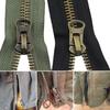 8# Metal Zipper Double Sliders for Cloth Coat Down Jacket Zip Repair DIY Clothing Sewing Accessories 70/80/90/100/120cm Long