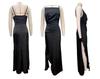 2025 Spring/Summer Women's Backless Slit Midi Dress with Spaghetti Straps