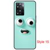 for Oppo A57 4G Black Case Cute Cartoon Soft Silicon shockproof Back Cover 6.56inch Full protection bumper PFTM20