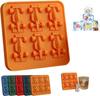 Formula Racing Silicone Ice Mold 3D DIY Whiskey Cube Tray Multifunctional Beverage Ice Maker Ice Cream Making Tool