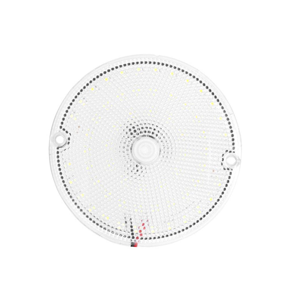 60 LED Round Truck Interior Light High Brightness Transparent Switch RV Camper Cargo Ceiling Light 12-85V Car Trunk Lamp