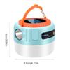 Waterproofs Solar Camping Hanging Light USB Rechargeable Outdoor Tent Lamp LED Emergencies Light with Remote Control