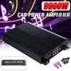 4-channel Car Amplifier Powerful Car Audio Subwoofer Aluminum Alloy Vehicle Power Stereo Amp Sound Amplifiers 12V 9900W