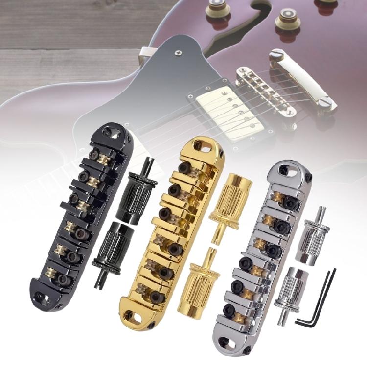 6 String Guitar Bridge Roller Saddles Adjustable Roller Saddles Guitar Bridge Replacement Electric Guitar Bridge