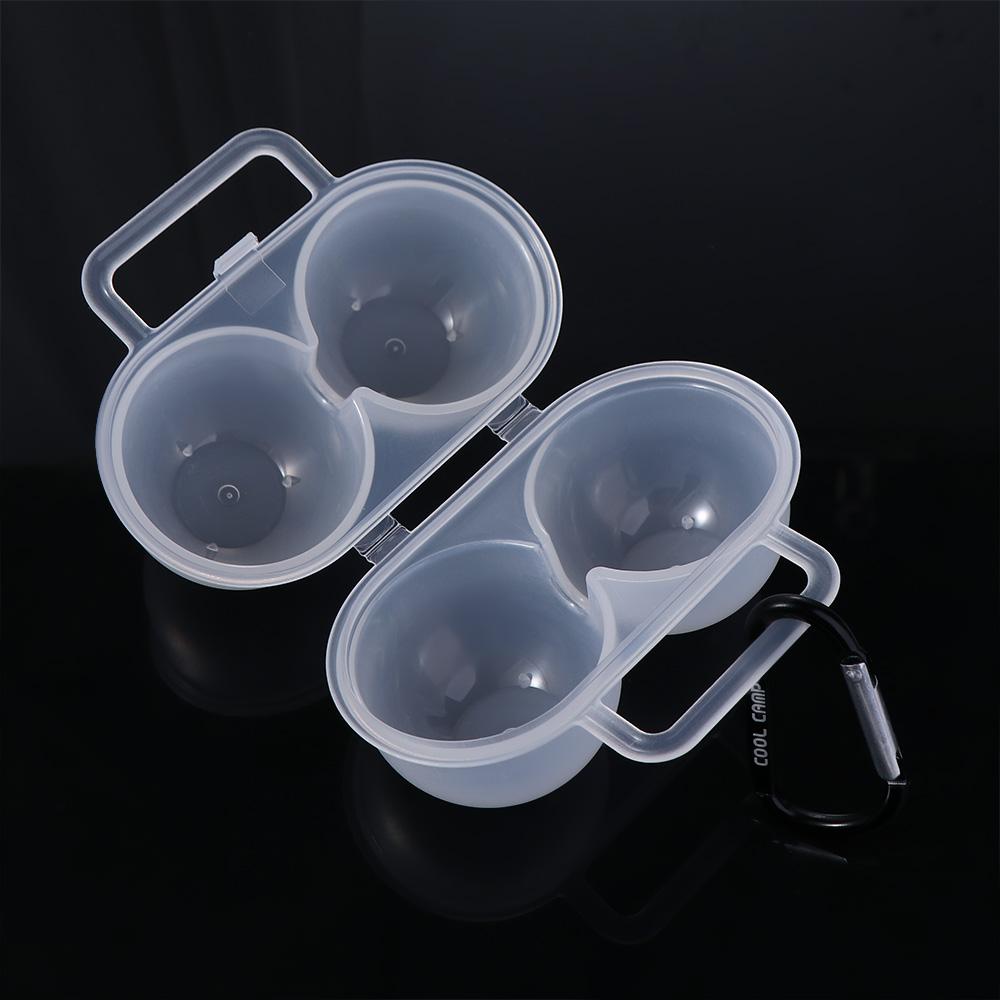 

2 Grids Organizer Case Storage Box Egg Storage Box Picnic Egg Case Egg Holder Container