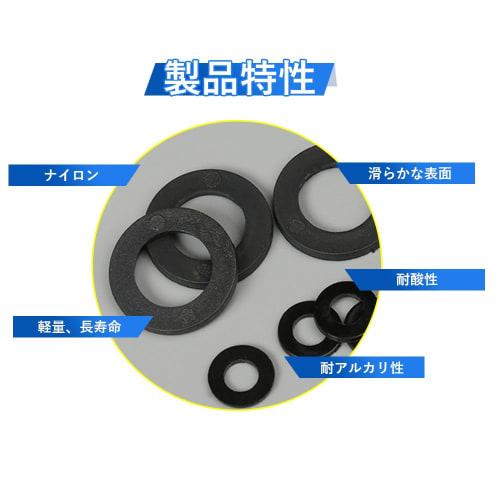 Solxion Nylon Flat Washers, M2-M10 (M2 M2.5 M3 M4 M5 M6 M8 M10) Repair Kit, 500-Piece Set, Nylon Insulated, Waterproof Flat Washers, Convenient for Re