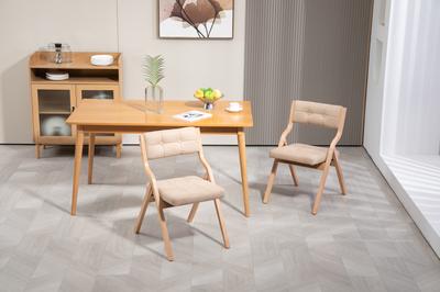 Chaises Pliantes HOMEFUN, Chaises Rembourrées en Bois Lot de 2, Chaise de Salle à Manger Portable et Assemblée pour Invités Cuisine Bureau Mariage et Fête, Kaki