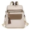Women's backpack women's new retro contrasting soft leather outdoor travel bag casual women's backpack women