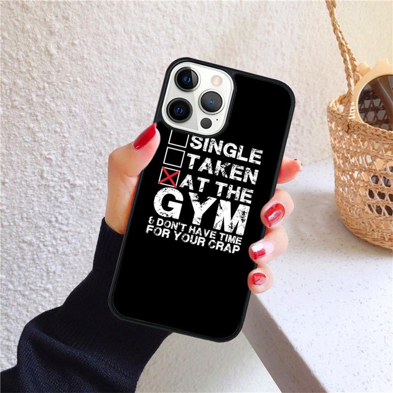 Coque de téléphone inspirante et motivante pour la salle de sport pour iPhone 17 Air 16 15 14 12 13 PLUS 11 PRO MAX Coquille Fundas
