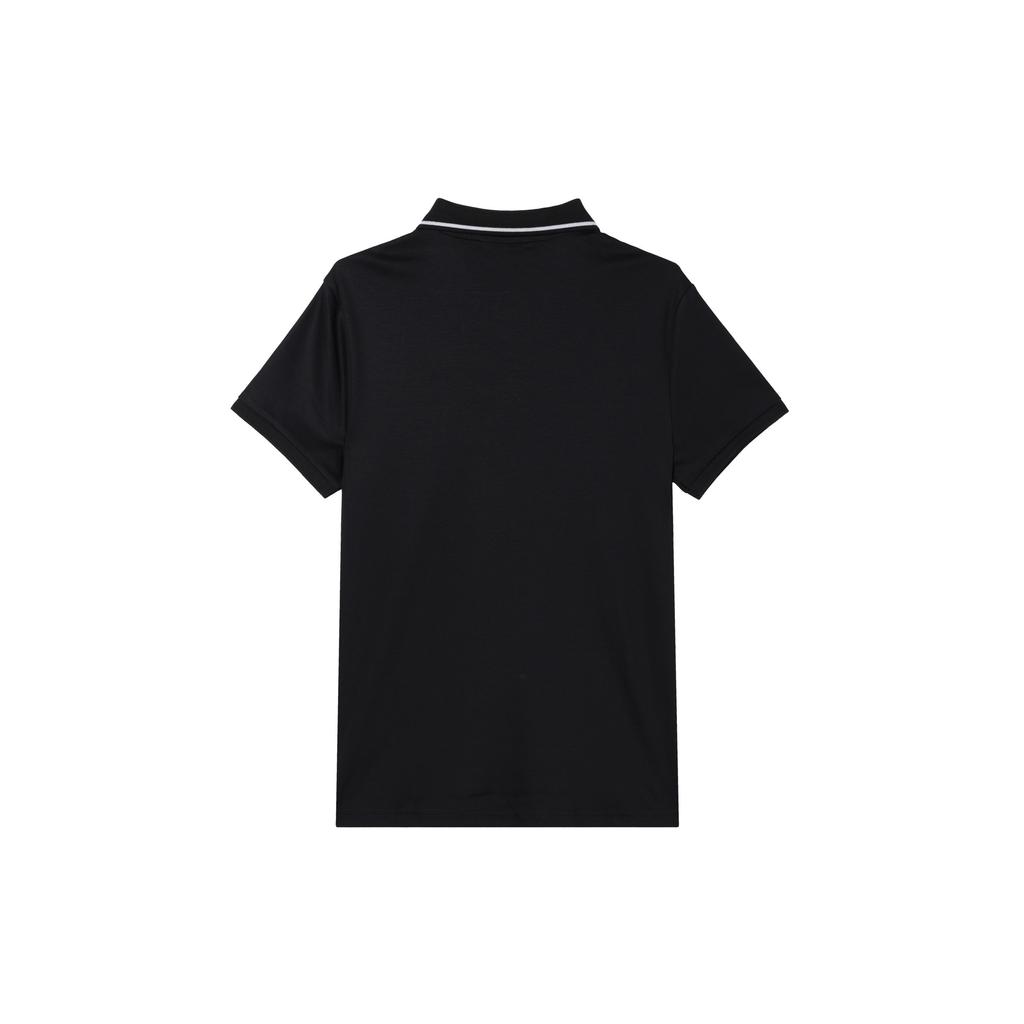 Calvin Klein Letter Polo Neck Simple Short Sleeve Polo Shirt Men Tops Black J320563-BEH
