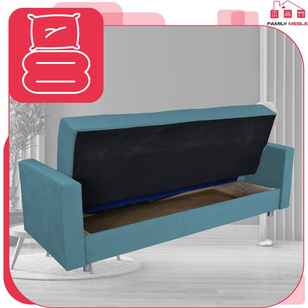 Polstergarnitur Alicja Ausklappsofa Sofa Sessel Family Möbel Pastell