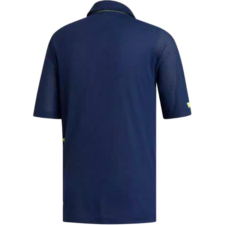 Adidas Casual Pullover Comfortable Short Sleeve Polo Shirt Men Polo Shirts Blue FJ9930