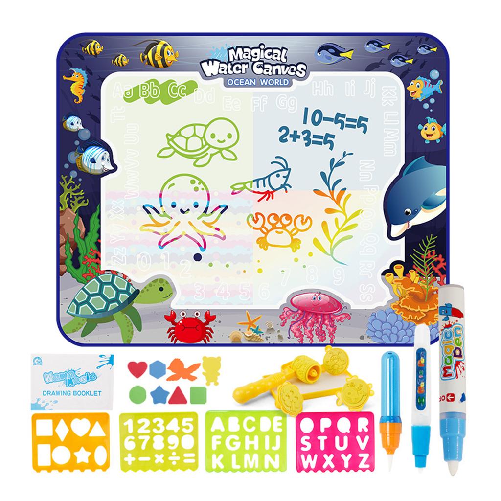 Educational Toddler Gift for Toddlers Water Doodles Mat Large Aquas Coloring Mat