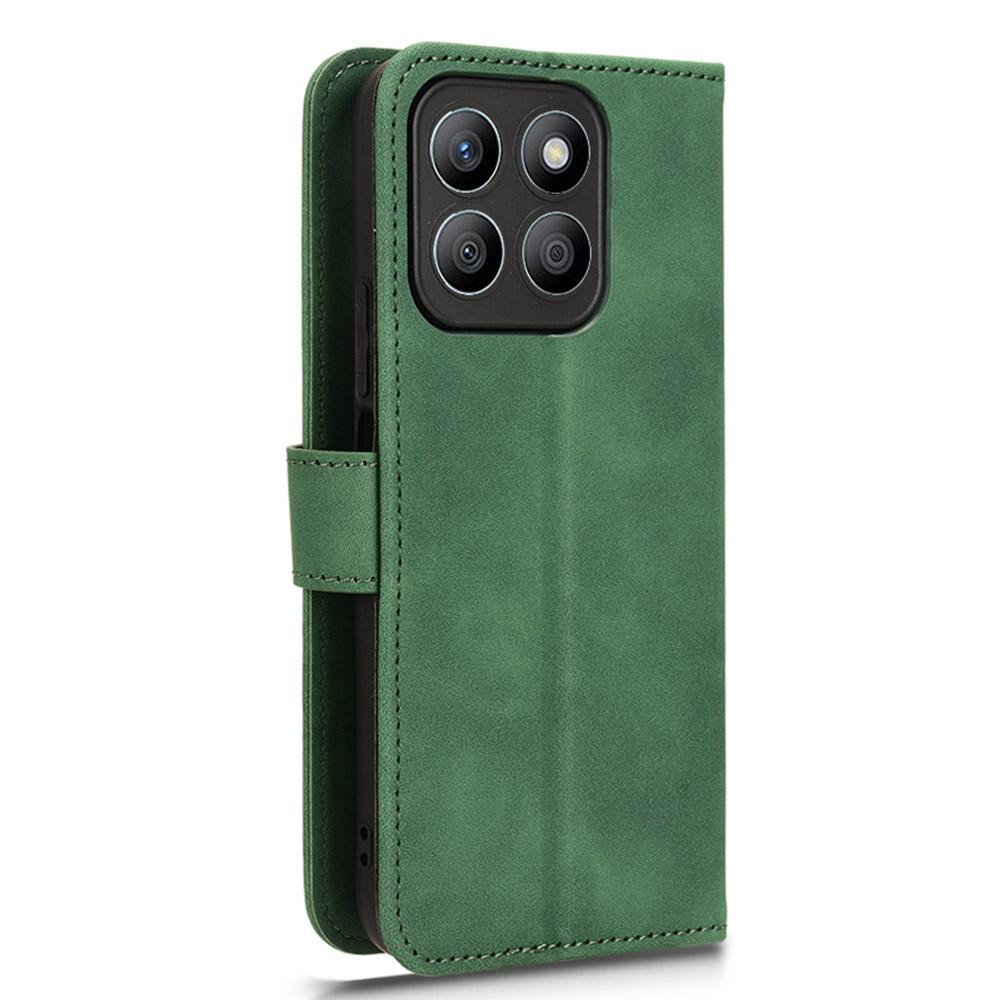 For Honor X8c 4G Leather Case Skin Feel Anti Drop Wallet Flip Phone Cover