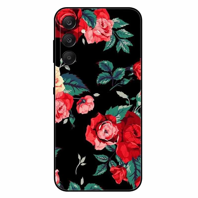 For Samsung A17 5G Case Black Silicone Soft Fashion Animal Back Cover For Samsung Galaxy A17 5G TPU Coque Cute Protective Bumper