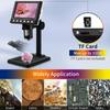 4.3 In LCD Digital Microscope 40-1000X Soldering Microscope for Error Coins USB Magnifier Micro Microscope with 8 LED High Stand