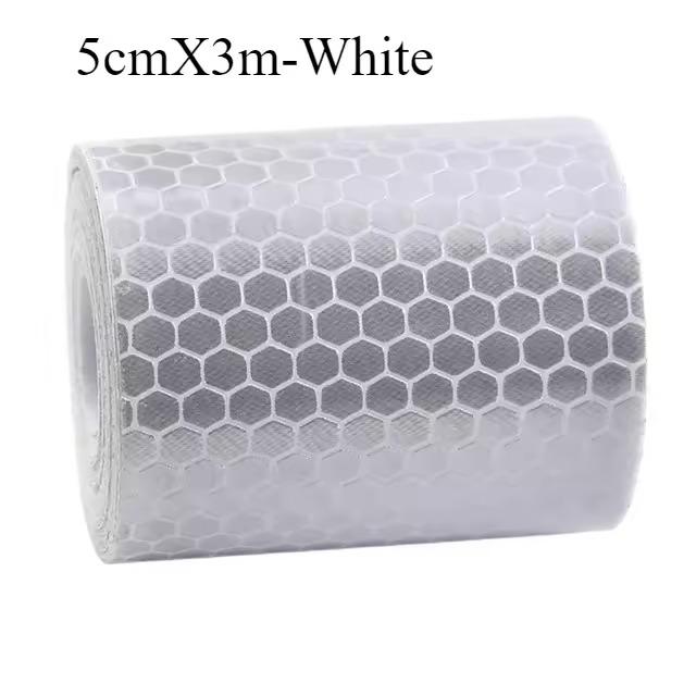 5cmX3m Car Reflective Tape Decor Decals Car Warning Safety Reflectante Tape Film Car Reflector Sticker Car Access Exterior