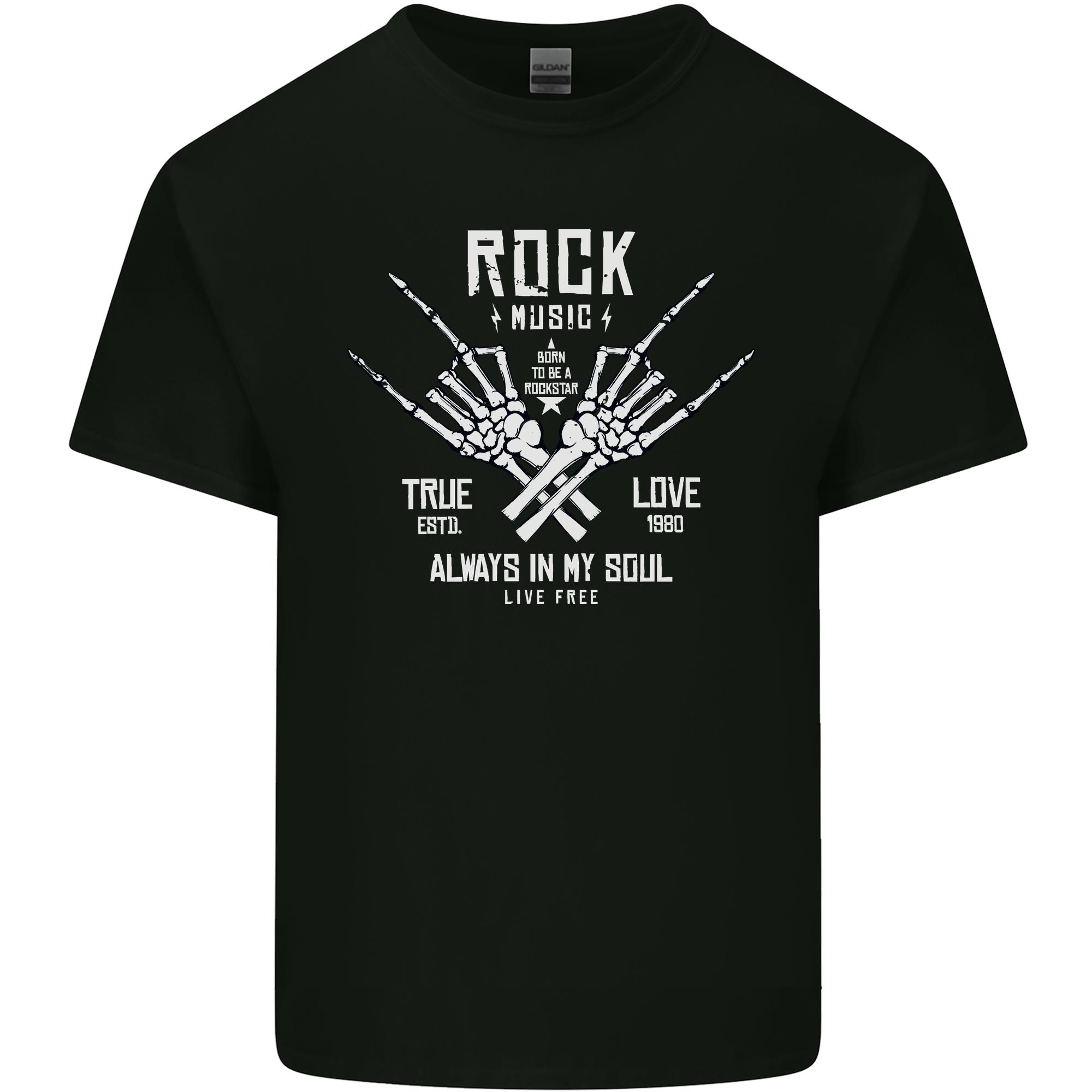 Rock Music Salute Unisexs Light Cotton TShirt S