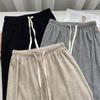Pantaloni Casual Eleganti in Maglia di Cashmere Morbidi a Gamba Dritta Pantaloni a Gamba Larga di Lana Streetwear Moda High Street Pantaloni Femminili