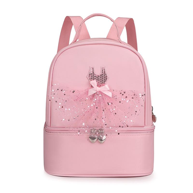 Modische Tanztasche Kinder Tanzrucksack Ballett Prinzessin Umhängetasche Schultasche Große Kapazität Übung Latein Tanztasche Damen