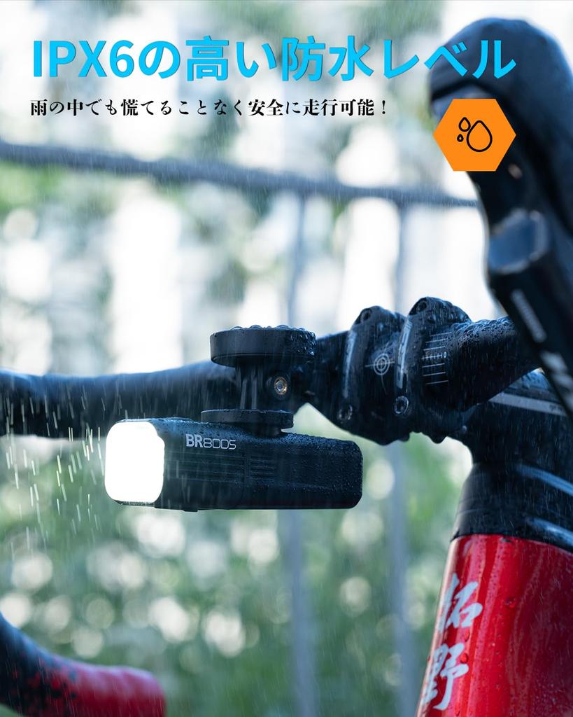 Bicycle Light Rechargeable Road Bike Light 800 Lumens Replaceable Hanging Road Bike Light Bottom Cycle Light Lightweight Bicycle Headlight Cross Bike