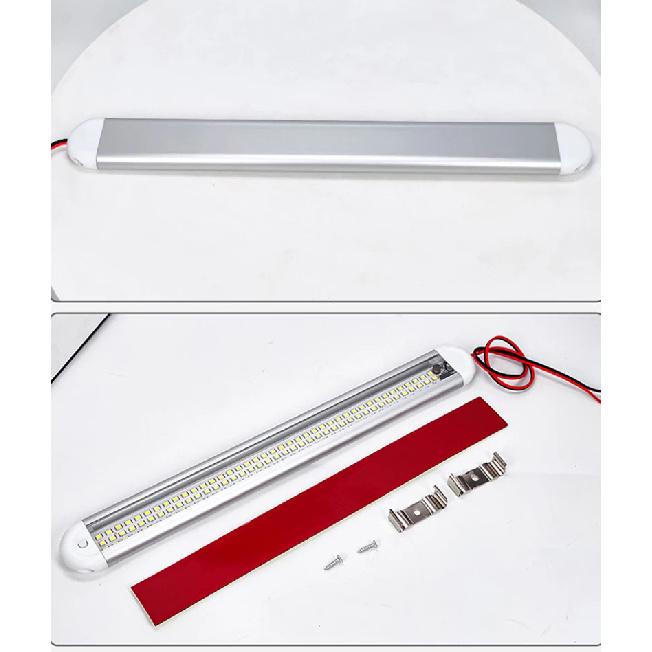 1PC/2PCS/4PCS High Brightness Vehicle Interior Light with Switch 12V-80V Universal Reading Lamp For RV Box Truck Camper Van Boat