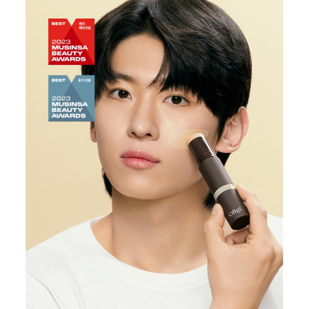 Obge Natural Cover Foundation + Perfume 50ml Set  Choose 1 Bergaiot Rain  Jazz Musk  Or Smoky Leather 