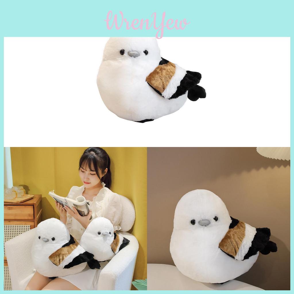 Cute Soft Bird Pillow With Short Plush Material For Home Decor Relaxing