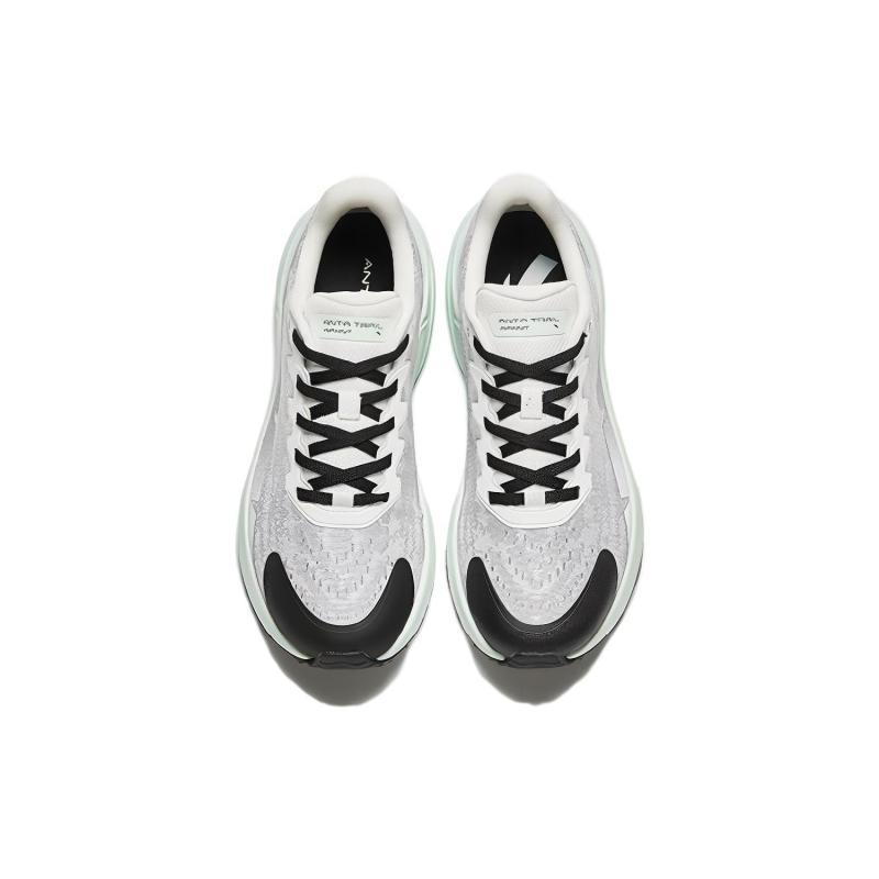 Anta Cushioning Breathable Low-Top Running Shoes Women's Papyrus Gray Sneakers 122345584-4