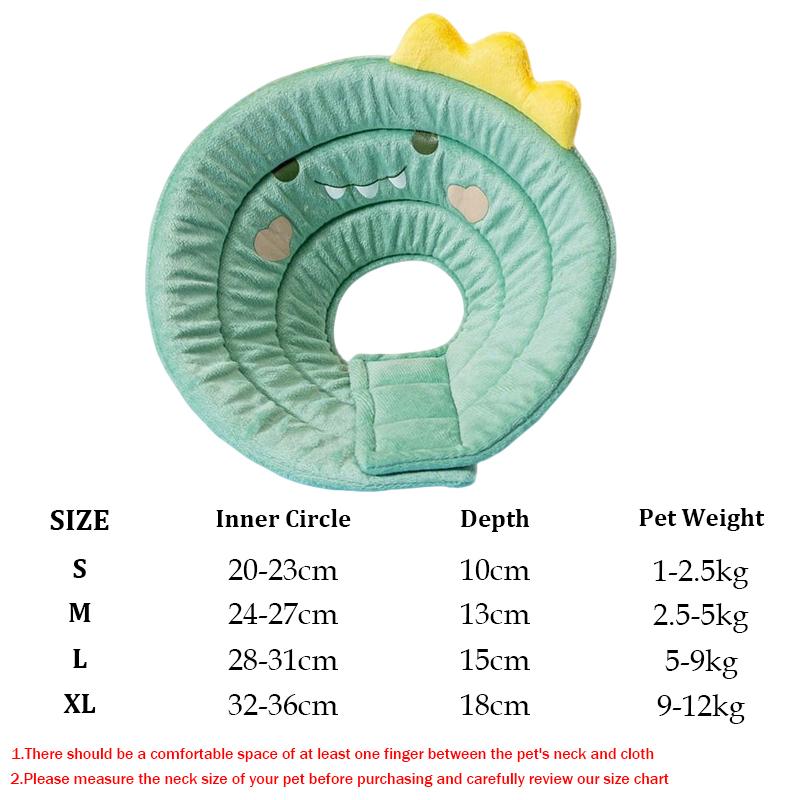 Haustier Elizabeth Kreis Katzenpfosten Postoperativ Anti-Leck- und Anti-Biss-Schutz-Kopfabdeckung Hund Weicher Halsring Schutzkonus Halsband
