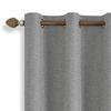 Dual-Sided Full Blackout Imitation Linen Curtains