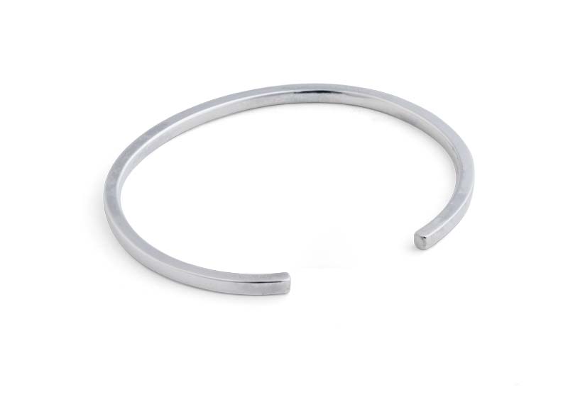 Bebello [Bs-402] 925 Silver Simple Bangle Bracelet