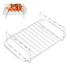 Rectangle Stainless Steel Fryer Rack Multi Layer Rack for Ningja Foodi DZ201 401 Double Basket Fryers Accessories