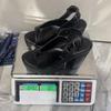 Women's Plus Size Black Chunky Heel Roman Sandals - Summer Style for Skirts