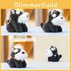 Schnauzer Cute Stuffed Animal Doll Keyring Pendant For Backpack And Car Decor