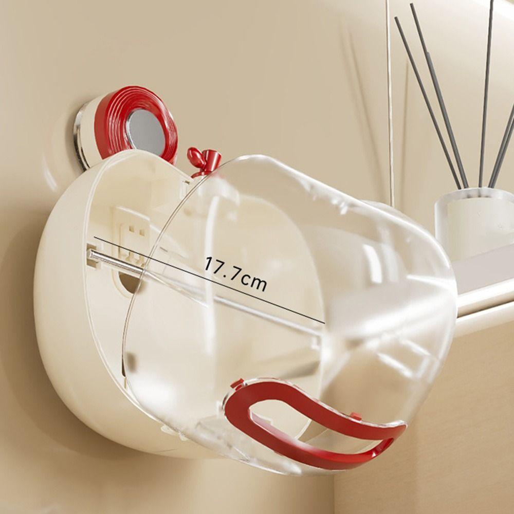 Waterproof Wall Mounted Tissue Holder Cartoon Roll Paper Storage Box Household
