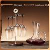 Creative Red Wine Glass Hanging Rack for Living Room Cabinets - Display and Storage Shelf with Ornaments