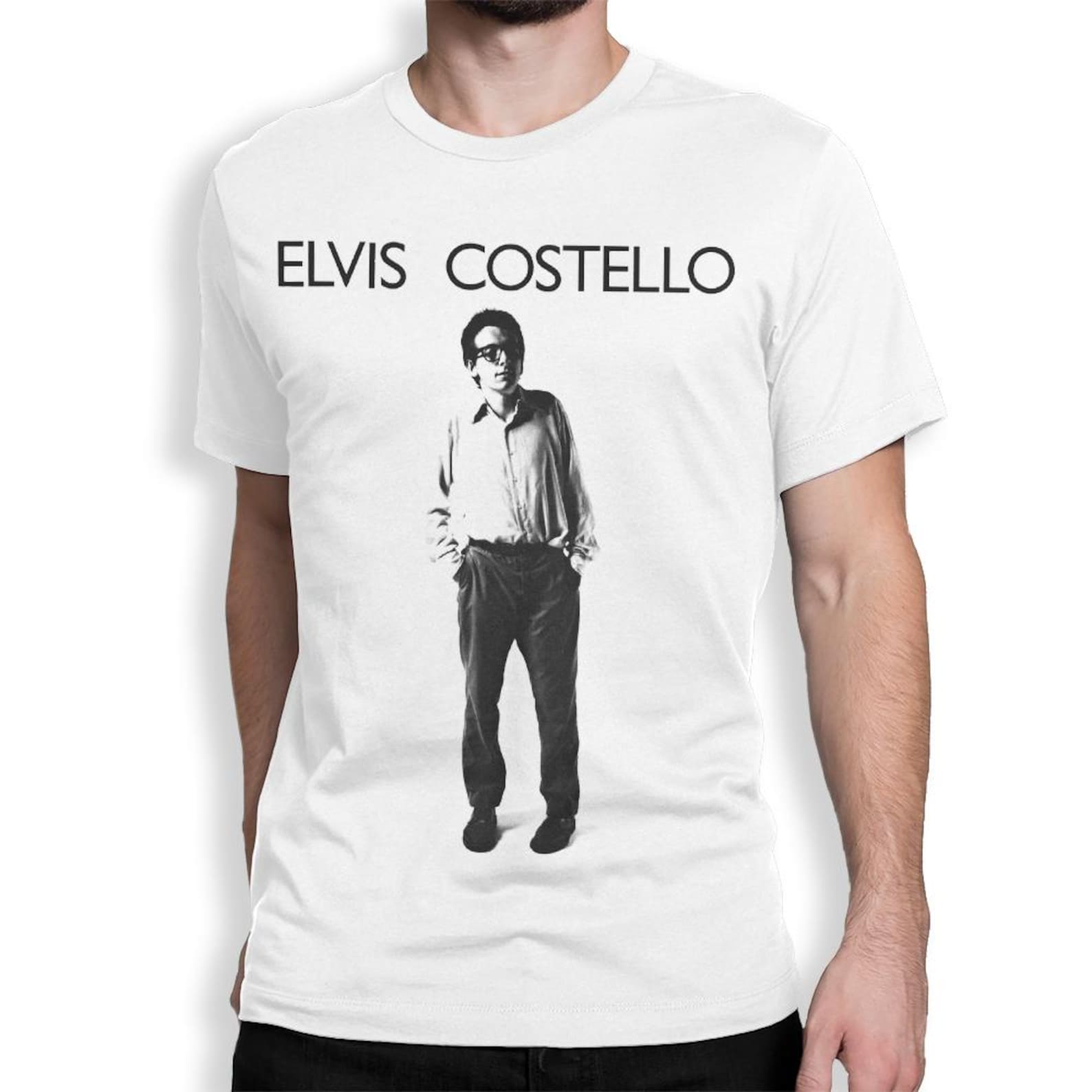 Elvis Costello T-Shirt, Men s and Women s Size L