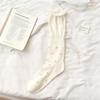 Women's Floral Mesh Calf Socks with Bow Knot - Spring/Summer 2026 Collection