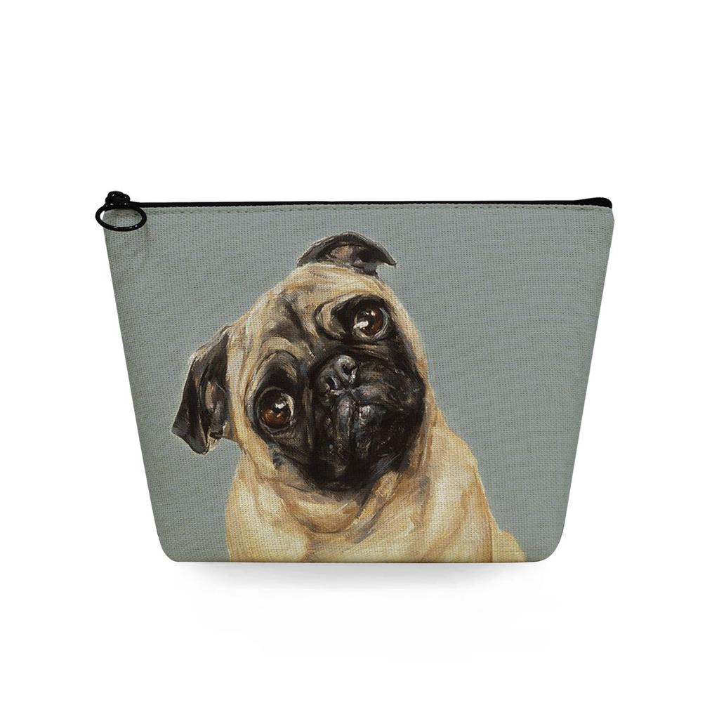 Women Dog Print Cosmetic Bag Toiletries Organize Travel Storage Case 6725