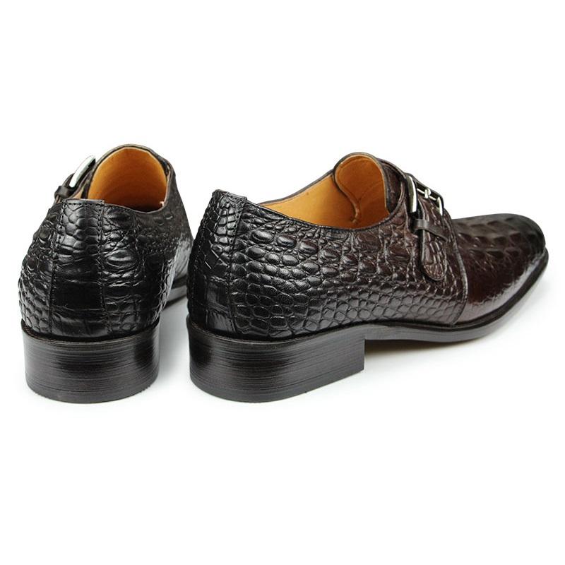 Fashion Hot Selling Loafer For Men Crocodile Printing Pointed Toe Formal Cacual Genuine Leather Office Dress Fashion Shoe  Drop Shipping