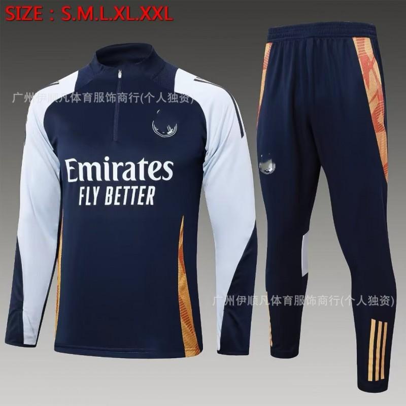 Heren Dames Voetbal Trainingsshirt Halve Rits Opwarmshirt Napoli PSG AC Milan Brazilië Manchester United Fans