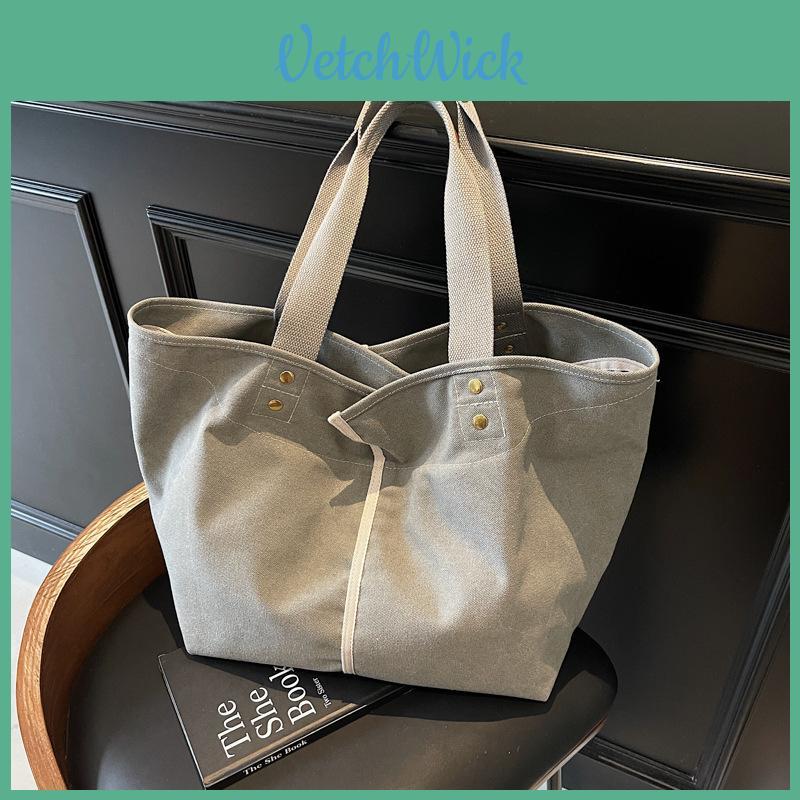 Canvas Bag For Women With Large Capacity Minimalist Design For Casual Daily Outings