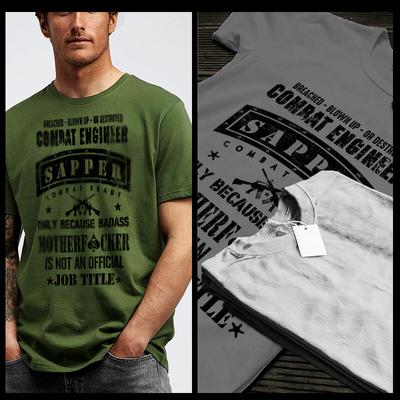Combat Engineer T-shirt Army Sapper Breacher Pave the Way Breach Blown Destroyed