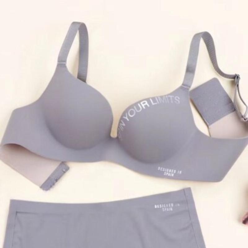 Dámská bezešvá podprsenka Sexy spodní prádlo Push Up Wireless Bralette Spodní prádlo Módní dopisní vzor Dámské spodní prádlo Podprsenky pro ženy