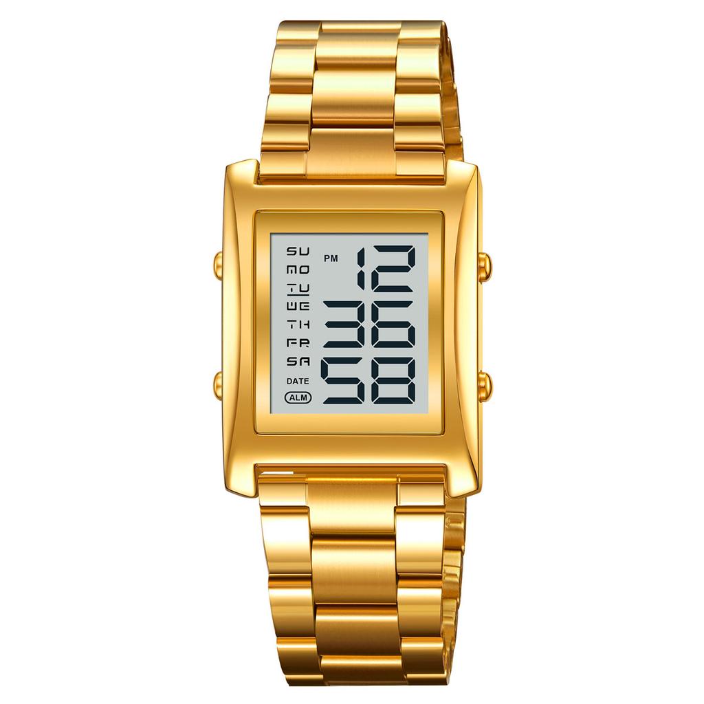 Fashion Men's Square Watch Business Steel Belt Multifunctional Electronic Watch