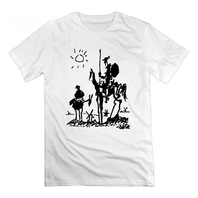 Don Quixote With Sancho Panza And Sketch Print Of The Windmill D XXXL