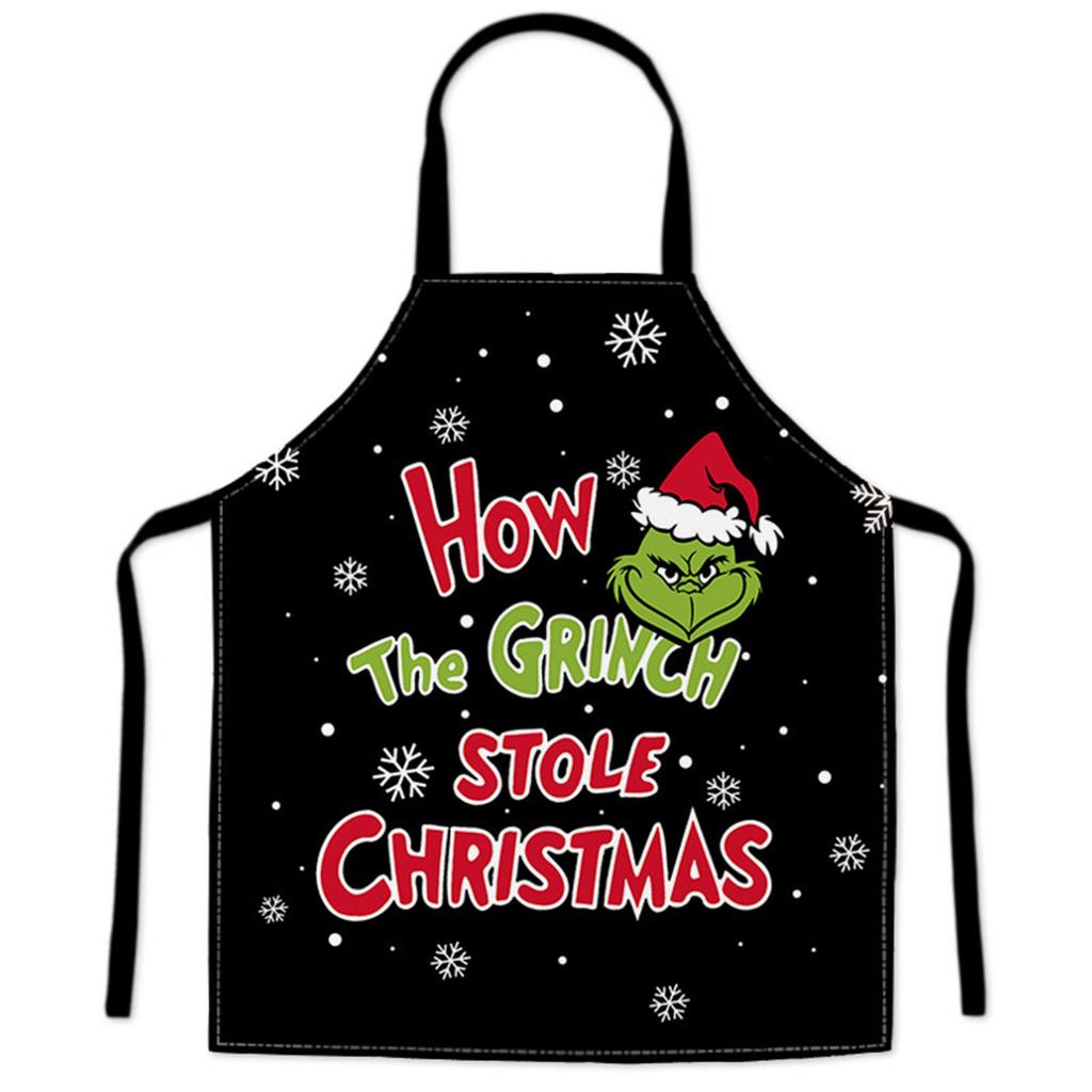 Christmas Apron Cotton And Linen Merry Xmas Apron Christmas Aprons For Christmas Party Aldult