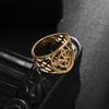 Stainless Steel Hollow Witchs Knot Celtic Knot Open Ring Irish Lucky Ring Fashion Jewelry Unisex
